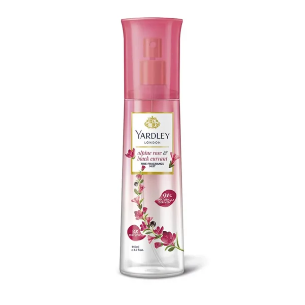 Yardle London Alpine Rose& Black Current Fine Fragrance Mist 140Ml