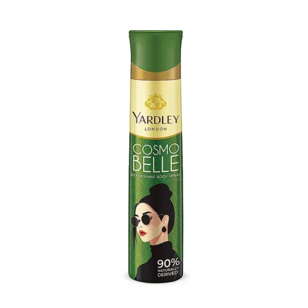 Yardley London Cosmo Belle Refreshing Body Spray 90% Natural Derived 150Ml