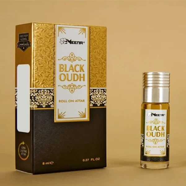 Meena Black Oudh Attar Roll On 8Ml