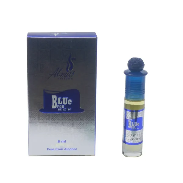 Almas Blue For Men  Attar Roll On 8Ml